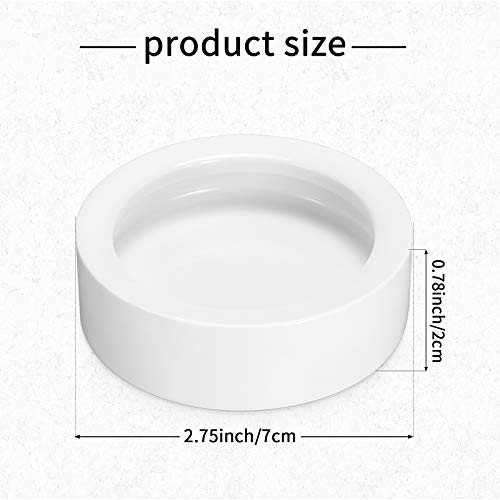 4 Pcs Reptile Bowl Food Dish Reptile Water Food Feeding Dish Ceramic Worm Pet Bowl Anti Escape Feeder for Lizard Anoles Chameleon Bearded Dragon Hermit Crab(2.71 Inch) - size: 2.71 Inch