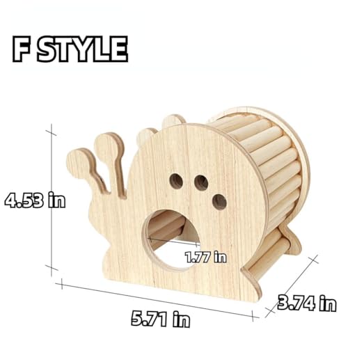 Hamster Wooden Hideout House Natural Wood Pet Rats Climbing Play Hut Hideaway Room for Small Chicken Hedgehogs Chinchilla Habitat Pet Cage Accessories (F) - style: F