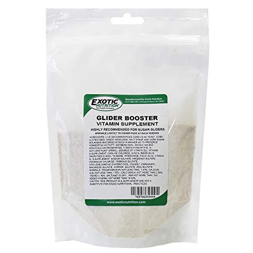 Glider Booster (1.3 lb.) - Complete Multivitamin - Powdered Vitamin & Mineral Supplement for Pet Sugar Gliders - size: 22 oz.