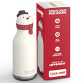 asobu Bestie Water Bottle, Cute Collectible Character, Leak Proof, BPA Free | 16 oz, Stays Cold 24 Hours, Double Wall Vacuum Insulation, Food Grade Stainless Steel, Spill Resistant, Great Gift Idea - color: SNOWMAN