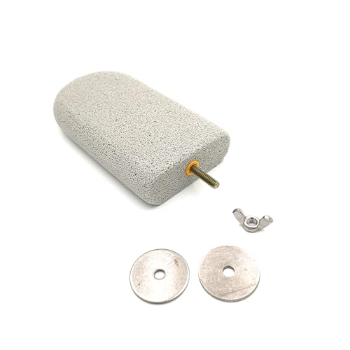 Shelltech Pumice Ledge Lava Ledge for Birds Chinchillas, Climbing Ledge Teeth Grinding Beak Grinding Block Perch Stand for Hamsters Chinchillas Parrots (L-2 Pack) - size: L-2 Pack