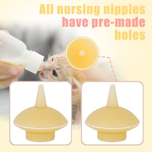 Mini Pet Feeding Bottle and Syringes with Nipples for Small Cat Dog Animals (Model 4) - size: model4