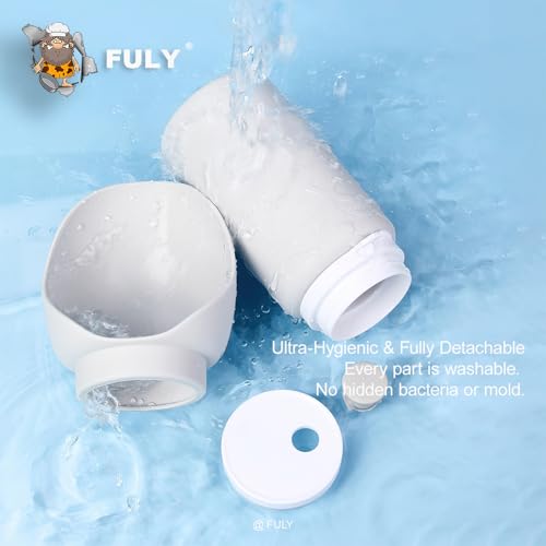 FULY Foldable Dog Water Bottle 750ml/26oz Collapsible Travel Pet Drink Cup | Portable leakproof silicone dog water dispenser with wrist strap keeps pets hydrated during walking, hiking, and camping. - size: 26 Ounces