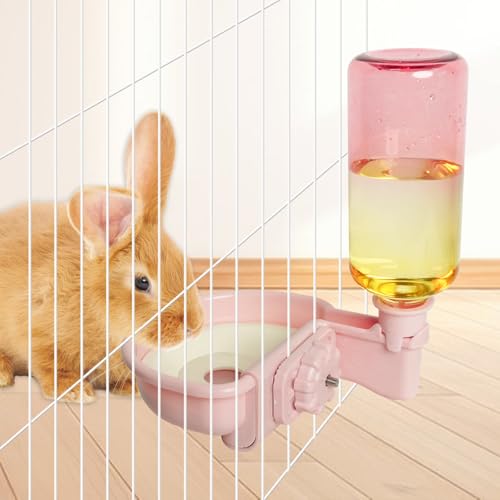 VANNON Gravity Pet Water Bowl, 16oz Anti-Splash Dispenser, Gradient Pink | Anti-splash gravity water bowl with a floating disk helps reduce spills while keeping water cleaner for everyday hydration. - color: D-Gradient Pink, size: 16oz