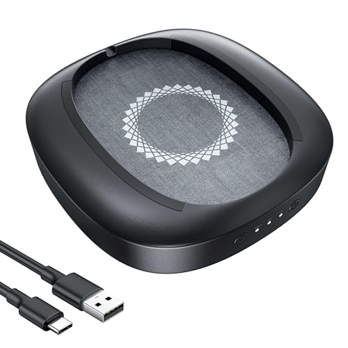 MEKASS Mouse Mover with Adjustable Interval Timer and Ultra-Silent Motor, Mouse Jiggler Simulates Real Mouse Movement, No Need Software, Mouse Jiggers for Keeping Computer Awake(Black)