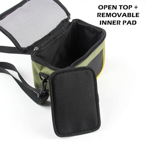 haozaikeji Guinea Pig Carrier Bag Portable Rabbit Travel Bag Breathable Small Animal Outgoing Pouch Hamster Carrier with Pad - color: Green