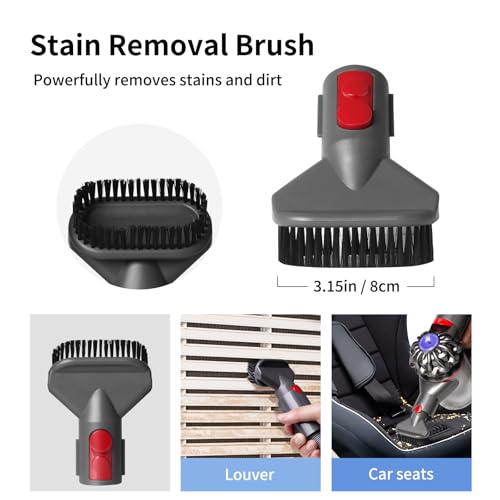 Replacement Attachment Kit compatible with Dyson V7 V8 V10 V11 V15 Cleaner | Flexible Extension Hose Mattress Tool Stiff Brush Soft Bristle and Flexible Crevice Tool for Home Cleaning - color: Home Cleaning Kit