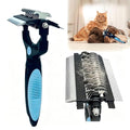 3-in-1 Pet Grooming Brush for Dogs & Cats, Stainless Steel Deshedding Detangler Undercoat Rake for Long Short Hair