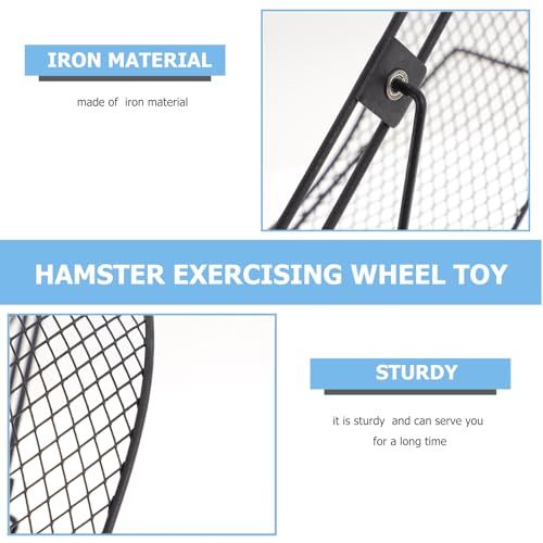 POPETPOP Hamster Exercise Wheel with Rack Silent Running Toy for Hamsters Hedgehogs Squirrels and Guinea Pigs Home Pet Exercise Wheel 11.02 X 10.23 X 5.90 in - size: 26X15X28.5CM