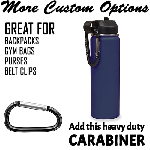 LaserGram Personalized 20oz Water Bottle, Rat (Navy Blue) | Engraved Gift, Vacuum Insulated Stainless Steel, Flip-Top Straw Lid, Laser Engraved With Your Name - color: Navy Blue, size: 20 Ounces