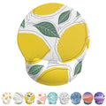 Mouse Pad with Wrist Rest, Comfortable Computer Mousepad with Gel Wrist Support Smooth Surface and Non-Slip PU Base for Pain Relief, Laptop, Office & Home (Lemon) - color: Lemon