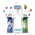 Cirkul 32oz Clear Plastic Bottle with 2 No Sugar, 0 Cal Flavored Water Sips - size: 32oz. Bottle + 2 Cartridges