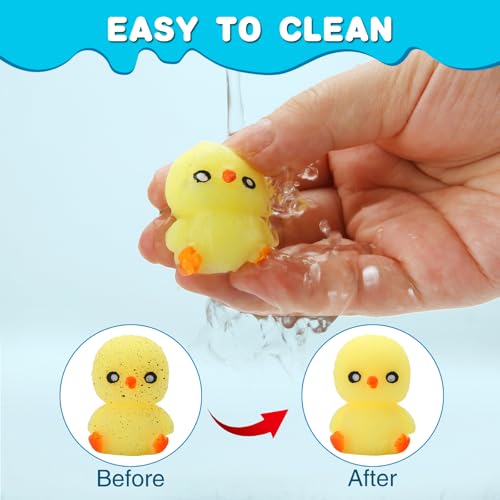 120 Pack Mochi Squishy Toys, Kawaii Mini Squishies Party Favors for Kids | Stress Relief Fidget Sensory Toys, Treasure Box Toy Classroom Prizes, Birthday Xmas Gift Easter Pinata Goodie Bag Stuffers - color: 120 Pcs