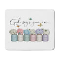 Christian Inspirational Gifts God Says You are Mousepad, Christian Office Supplies Desk Accessories, Religious Bible Verse Mouse Pads for Desk Office Computers Laptop Accessories, 9.5x7.9 Inch - color: 02Child