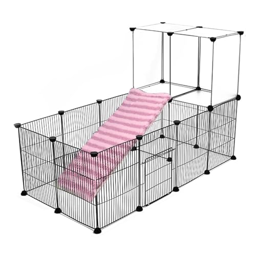 Ramp Fuzzy Cover for Small Animals Cage Guinea Pig Ferret Nation Stair Cover for Guinea Pig cage & Small Animal Cages | Ramp Measures 28L x 12W Inches (Plush- Purple Blue Yellow Dopamine) - color: plush- purple blue yellow dopamine