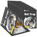 12-Pack 13.8"x9.9"Extra Wide Rat Traps, Heavy Duty Glue Traps for Mice & Rats - Eco-Friendly Indoor Pest Control, Tunnel Design Rat Trap with Super Sticky Adhesive (Mouse Killer, Safe for Kids & Pets)