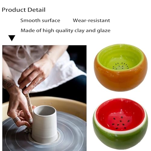 Hamiledyi 2PCS Hamster Bowl Ceramic Food Water Feeding Dish for Dwarf Syrian Hamsters Gerbils Rats Mice Sugar Glider