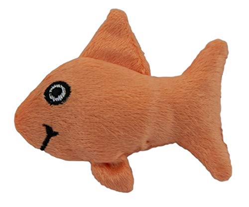 Marshall Squeak Fish Toy for Ferrets – Soft Plush Toy with Built-in Squeaker – 3.5" Long – Bright, Interactive Fun for Small Pets & Ferret Playtime - style: Squeak Fish Toy