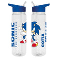 Sonic the Hedgehog 700ml Plastic Kids Water Bottle - Official Merchandise, Gotta Go Fast Design