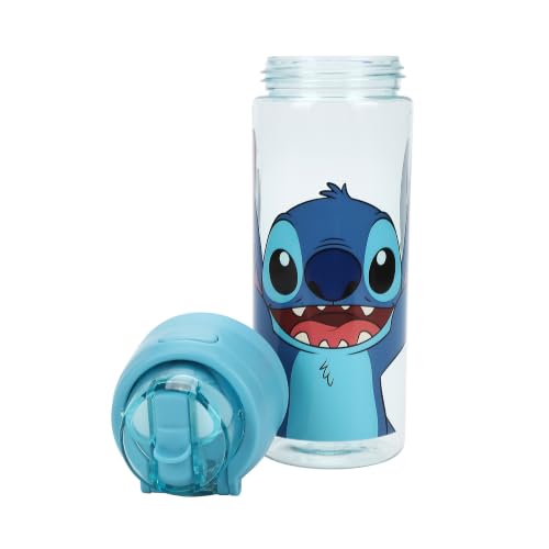 Bioworld Lilo & Stitch Stitch 24 oz Sky Blue Plastic Water Bottle - color: Lilo & Stitch Stitch Blue