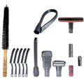For Dyson Vacuum Attachments & Dryer Vent Cleaning – Flexible Crevice Tool Kit for Dyson V6 V7 V8 V10 V11 V15 & Ball Animal + 6PCS Hard Bristle Gap & Lint Brushes