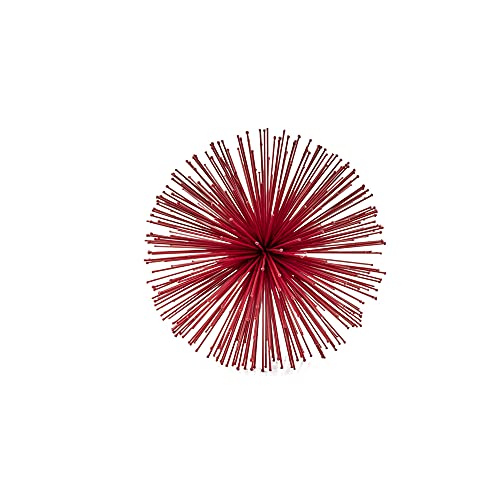 Modern Day Accents 5251 Erizo Spiked Medium Red Sphere, 8" D - color: Red, size: Medium