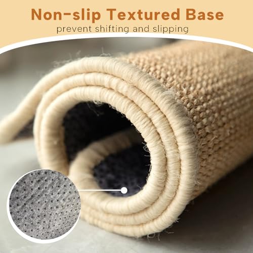 KEYIDE 2Pc Bunny Scratch Pads, Natural Sisal Rabbit Scratching Mat for Nails, Chew Toys for Indoor Pet Guinea Pigs Chinchillas Ferrets Sleeping Playing, 16"X12"