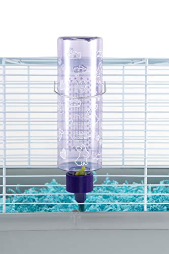 Lixit Standard Cage Water Bottles for Rabbits, Ferrets, Guinea Pigs, Hamsters, Rats, Mice and Other Small Animal's (8 Ounce, Clear Pack of 2) - color: Clear Pack of 2, size: 8 Ounce