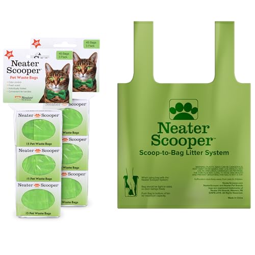 Neater Pets Neater Scooper Standard Size Refill Bags for Standard Neater Scooper Litter Scoop with Bags (6 Boxes, 90 Count) - size: 1 Count (Pack of 90)