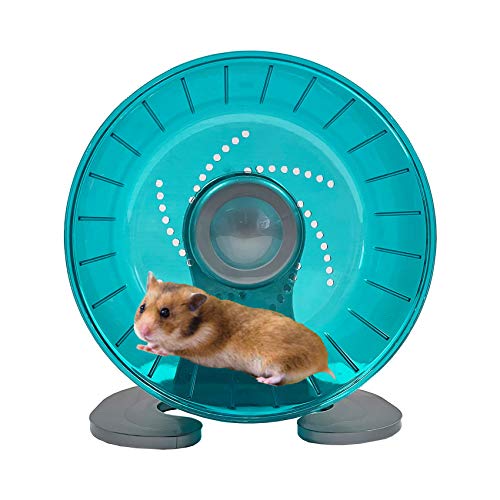 Hamster Exercise Wheel, Silent Spinner Hamster Running Wheels, Diameter 6.7 inch, Green - color: Green, size: 6.7 Inch