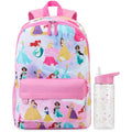 Get Trend Disney Princess Kids Backpack with Water Bottle Set for Girls, 2 Pc 17in Bookbag with Padded Straps Gifts for Girls (Pink Princess) - color: Pink Princess