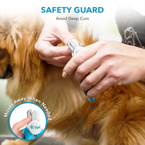 Dog and Cat Nail Clipper with Safety Guard, Razor-Sharp Toenail Cutter with Nail File, Ideal for Smaller Pets - size: Medium/Small