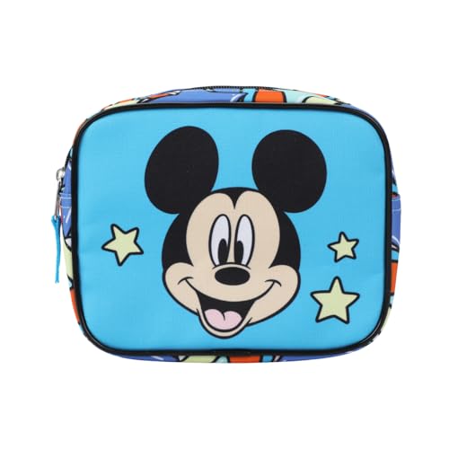 Bioworld Disney Mickey Mouse Polka Dots Youth 4-Piece Travel Set Carry on Luggage - color: DSY Polka Dots
