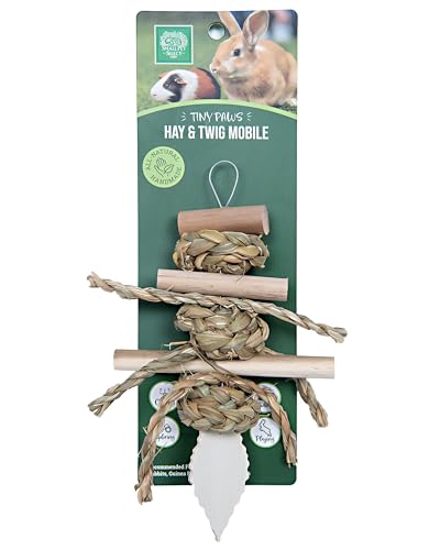 Small Pet Select Tiny Paws Seagrass Play Pack, Toys, Tunnel & Hideout | Natural Chew Toys & Cage Accessories, For Guinea Pigs, Rabbits, Bunnies & Other Small Pets