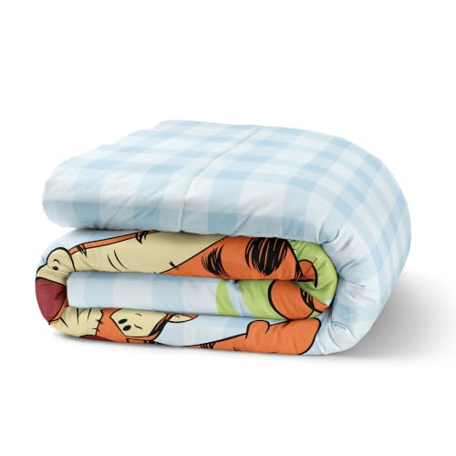 Northwest Disney Winnie The Pooh Funny Friends Full Comforter Set 5 Piece Reversible Design Ultra Soft Fade Resistant Microfiber Kids Bedding Set Officially Licensed - color: Winnie Full