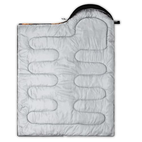 HOSIMA Dear Hunting Pattern Cold Weather Sleeping Bags for Kids Adults. | Black Light Weight Waterproof Sleeping Bags for Outdoors Hiking - color: black
