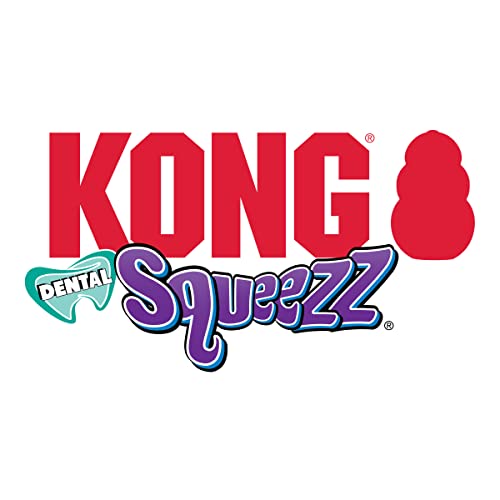 KONG Squeezz Dental Stick - Dog Toy for Cleaning Teeth - Flexible Chew Toy for Gentle & Mild Chewers - for Medium/Large Dogs | Flexible Squeezable Dental Toy for Gentle & Mild Chewers, Helps Clean Teeth & Gums During Engaging Play - style: Stick