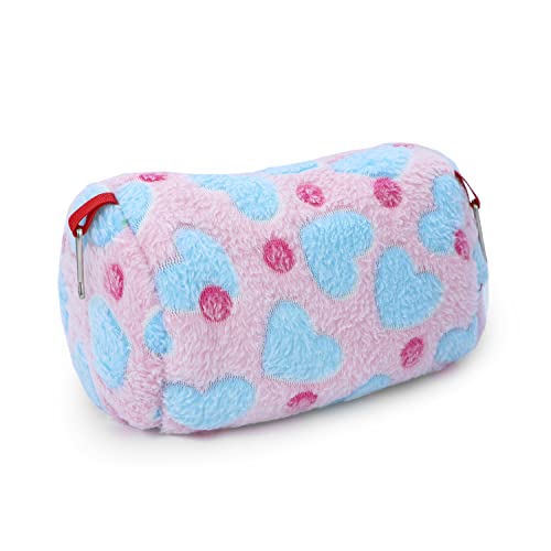 Wontee Hamster Hammock Warm Bed House Small Animal Hideout for Hamsters Gerbil Young Rat Mouse (Pink) - color: Pink