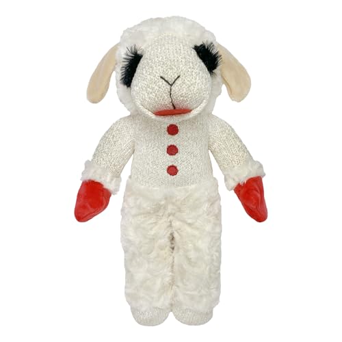 Multipet Standing Lamb Chop 13" Dog Toy - size: 13" Standing, style: White