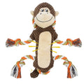 Squeaky Monkey Dog Toy for Large Dogs | large dog toys for big dogs Stuffed Plush, Crinkle Paper, Interactive puppy monkey toy, Rope Toy, For Small, Middle, - style: Monkey Shape