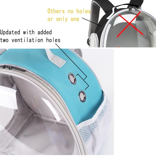 Leopard Gecko Backpack Carrier,Reptile Portable Backpack Carrier with Small Backpack Harness Leash Set,Space Capsule Clear Bubble Window Travel Backpack for Lizard Travel,Guinea Pig,Rabbit - color: Pink
