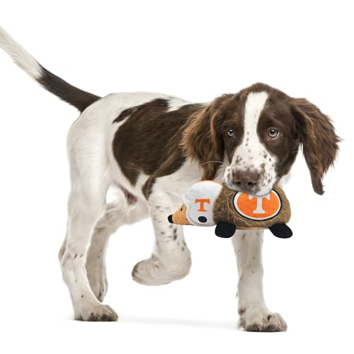 NCAA Tennessee Volunteers Plush Hedgehog Toy for Dogs & Cats, Cool Soft Pet Toy for Fun and Interactive Play, Dog Chew Toy with Squeaker, Licensed Hot Pet Toy - color: Tennessee Volunteers