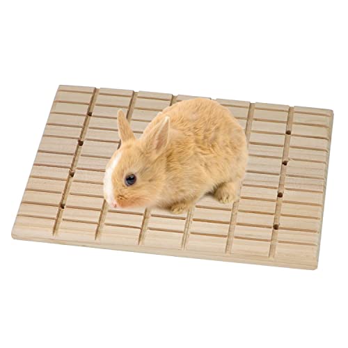 Wontee Wooden Scratch Pad for Rabbit, Guinea Pig, Chinchilla, Ferret (A)