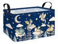 Rectangular Dragon Storage Bin, Medium Fabric Closet Organizer Basket | Moisture repellent textile, reinforced carry grips, collapsible holder tidies cabinet and teenage bedroom belongings - color: REC Cute Dragon