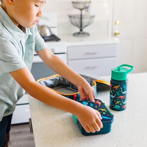 Wildkin Reusable Food Container for Kids – Airtight, Leak Resistant, Dishwasher Safe - Jurassic Dinosaurs - color: Jurassic Dinosaurs
