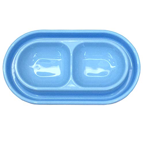 Ant Proof Cat Dish 32 Oz Pet Food Water Bowl for Dogs Cats Blue, M | Ant Proof Food Bowl, No Spill Dish, Outdoor Feeding, Deep Wide Water Moat, Ants Barrier Blocks Insects, Lightweight Plastic - color: Light Blue, size: Medium