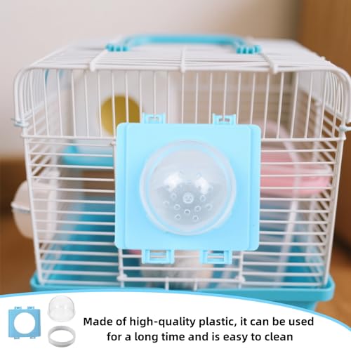 1 Set Hamster Tubes Tunnels Cage Cover and Cage Connector Kit with External Tube Plugs for Small Animal Habitats (Blue)