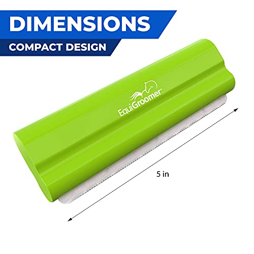 EquiGroomer 5-Inch Undercoat Deshedding Brush for Dogs & Cats, Lime | Best for dogs up to 100 lbs and cats of any size, short or long hair, stainless blade, no cutting or pulling - color: Lime, size: 5 Inch