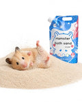Meow&Woof Hamster Sand, 2.2 lbs Natural Desert Bath Sand & Potty Litter, Low Dust Small Animal Sand for Hamsters, Chinchillas, Gerbils, Syrian Hamsters, Mice - color: DesertBathSand1kg