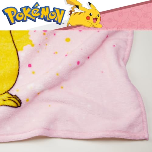 Pokemon Girl Pikachu Kids Bedding Super Soft Cozy Throw Blanket, 62 in x 90 in, (Officially Licensed Product) By Franco Kids - color: Pokemon Girl, size: 62 in x 90 in